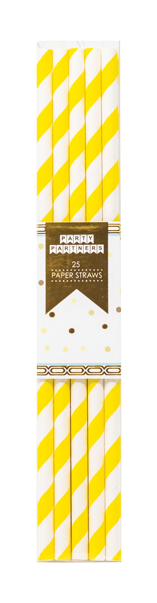 Yellow Striped Paper Straws