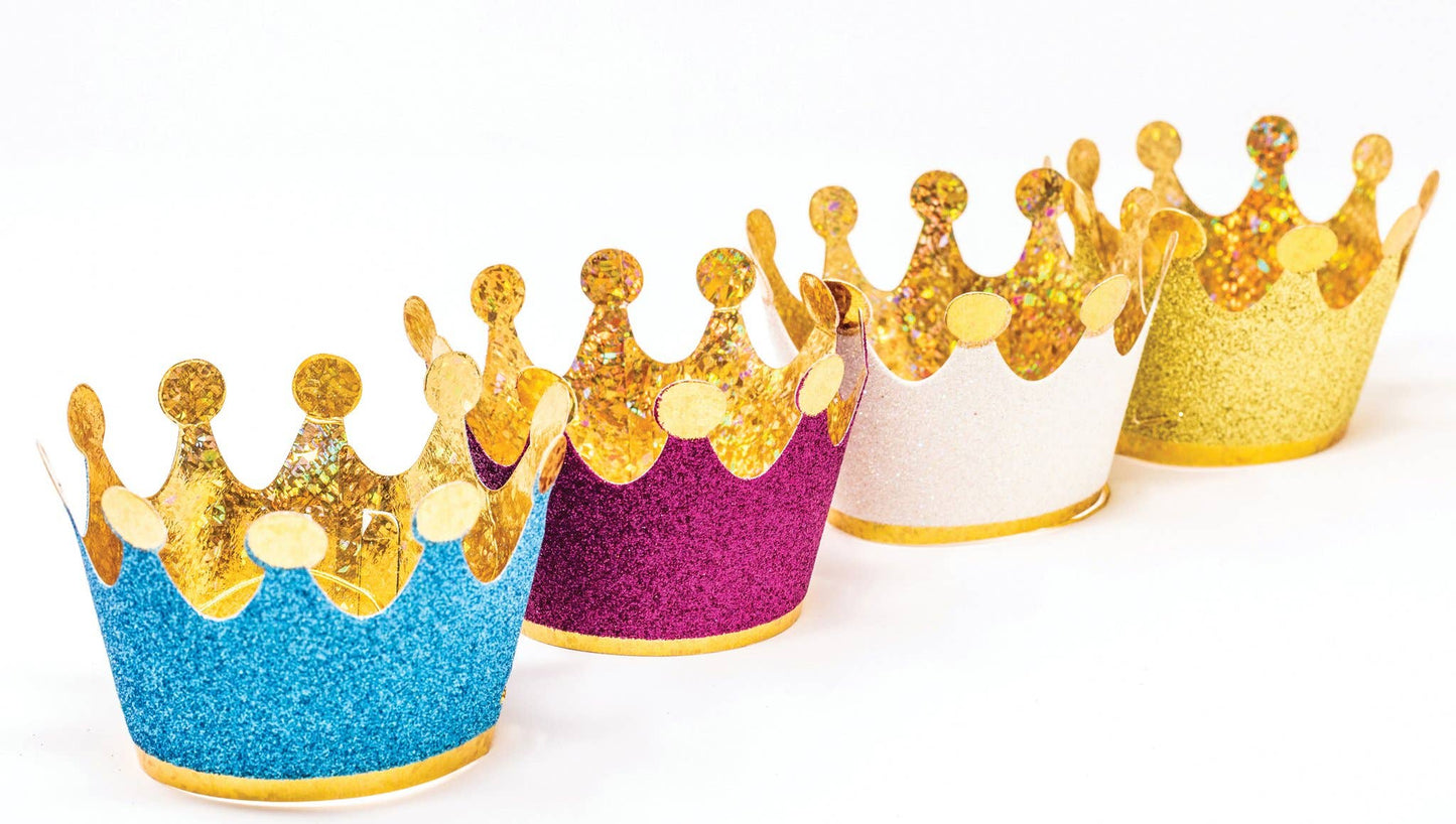 Colorful Mini Crowns - 8 PK