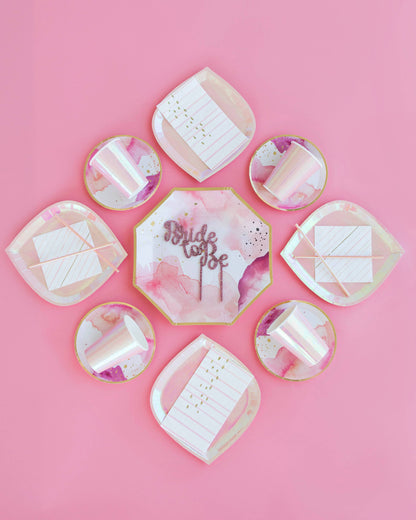 Pretty in Pink Dessert Plates - 8 Pk.