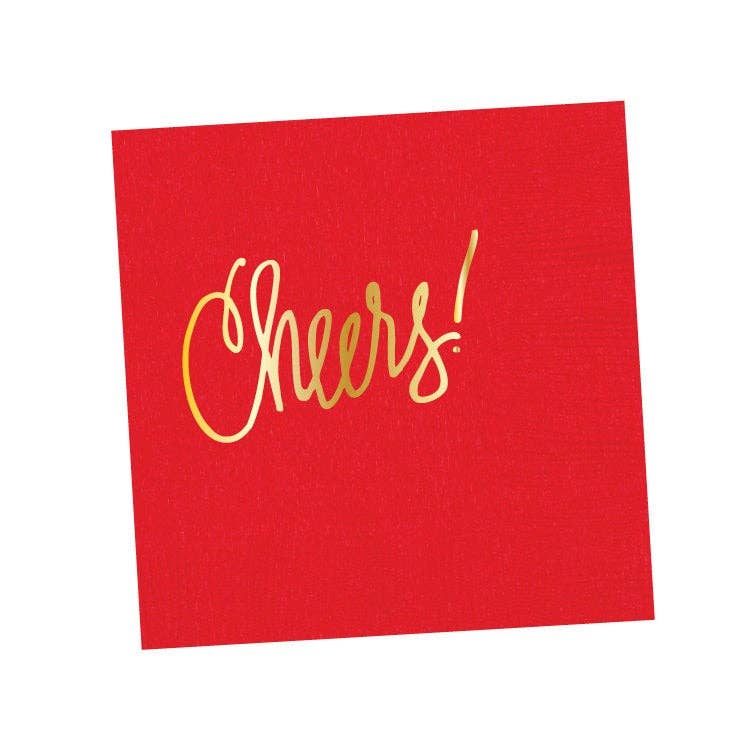 Cheers! | Napkins (18 colors): White- 25 pk.