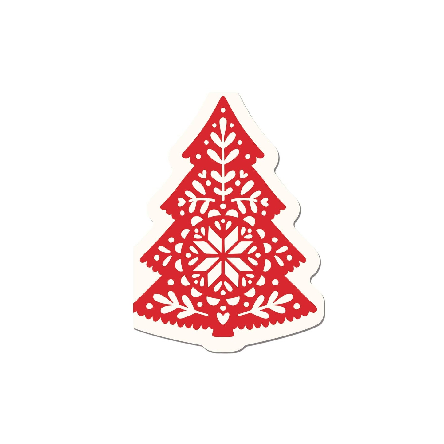 Nordic Christmas Tree Shaped Paper Dinner Napkin - 24 pk