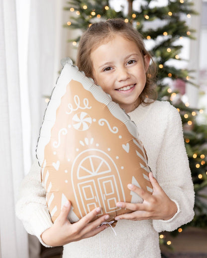 20" Gingerbread House foil Balloon - 1 pk