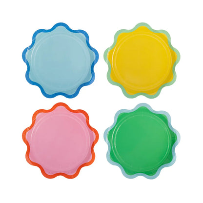 Ric Rac Edge Dessert paper plates - 8 pk