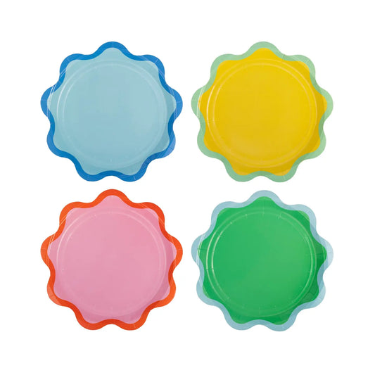 Ric Rac Edge Dessert paper plates - 8 pk