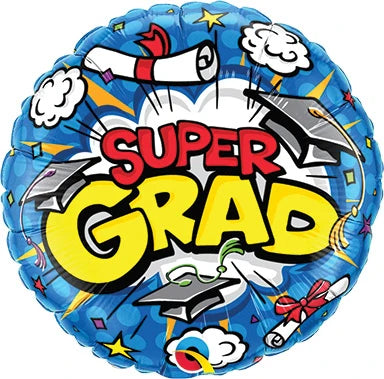 18" Super Grad Foil Balloon