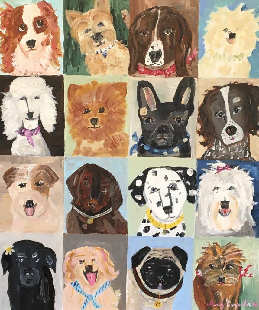 Les Chiens Greeting Card