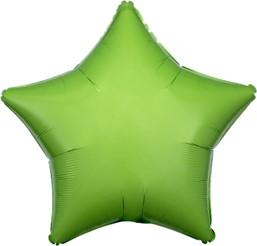 18" anagram Kiwi Green foil star