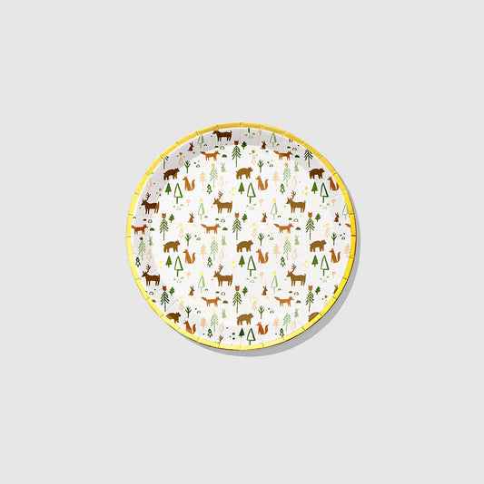 Woodland Wonders Small Paper Party Plates - 10 pk