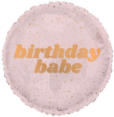 18" Birthday Babe Balloon with helium