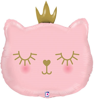 26" Cat princess foil balloon