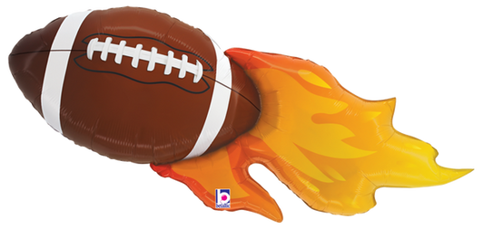 40" Sports Football Flames Balloon with helium