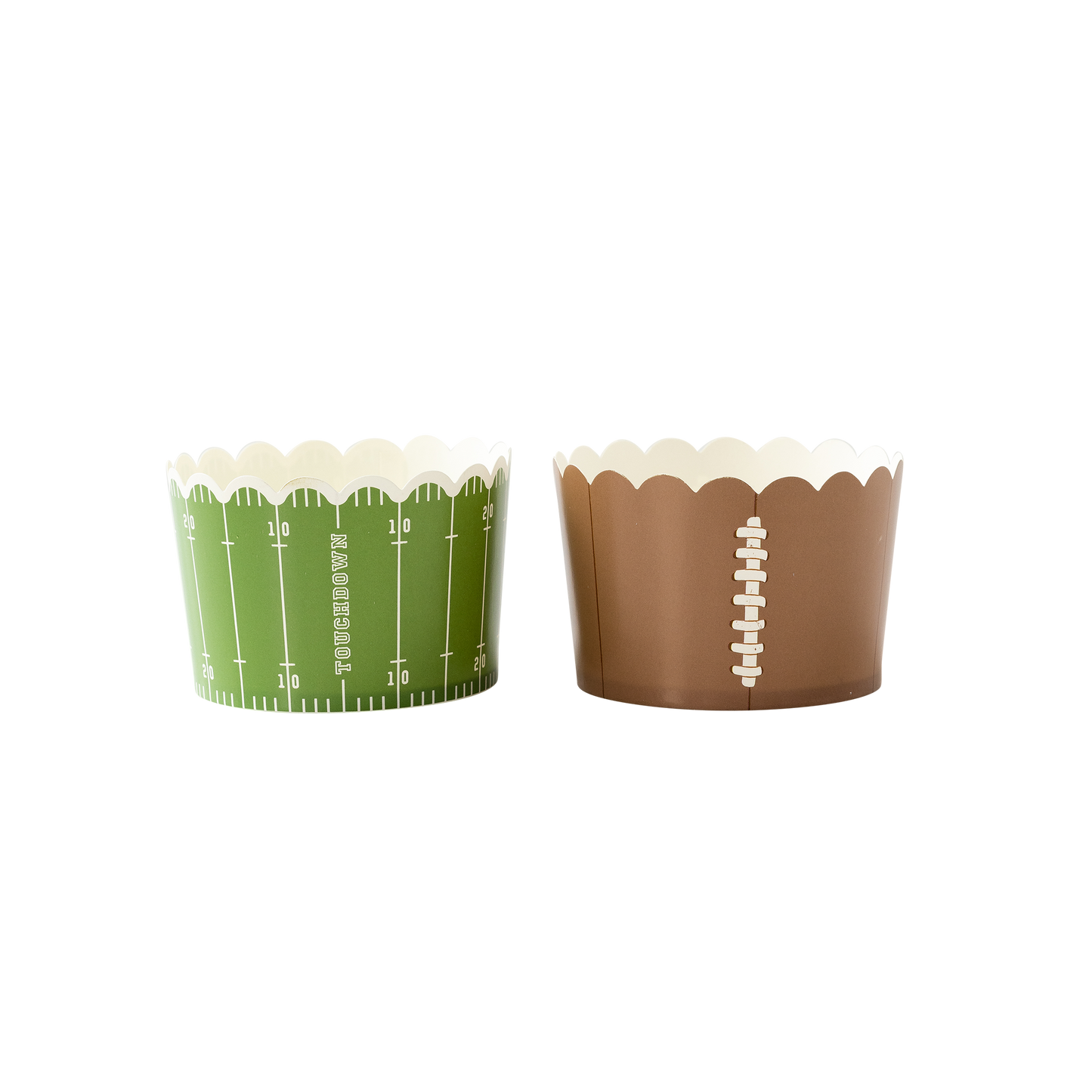 Football Jumbo Baking/Food Cups- 40 pk