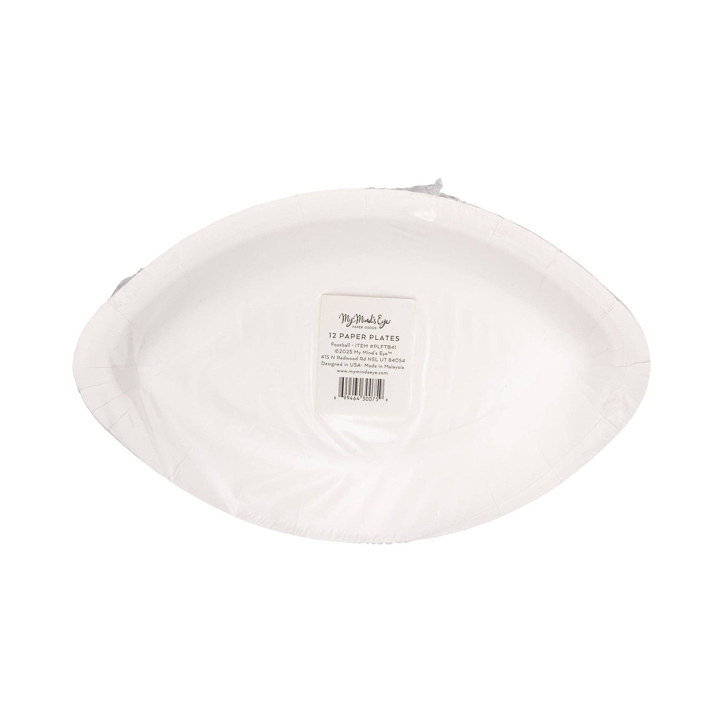 Football Shaped Plate - 8 pk