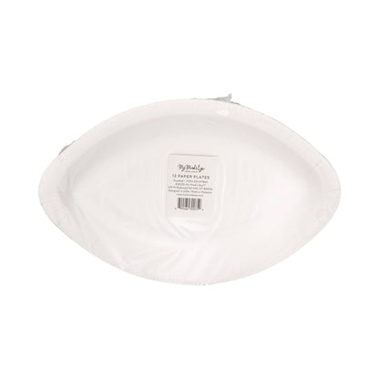 Football Shaped Plate - 8 pk