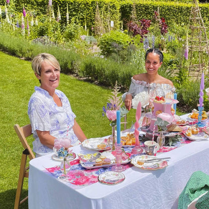 Floral Fabric Table Runner Decoration - 6ft