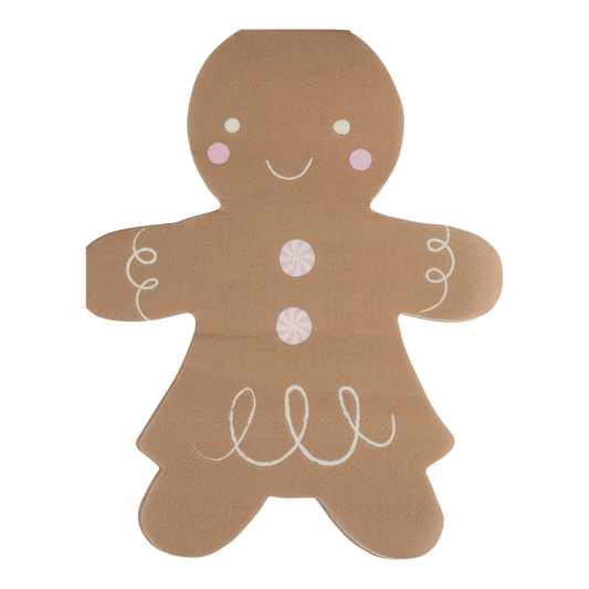 Gingerbread Girl Napkin - 24 pk