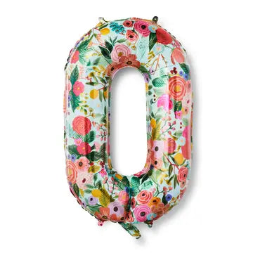 34" Garden floral foil numbers