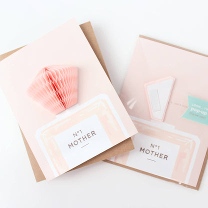 Pop-up No. 1 Mother - Mother's Day / Birthday Card