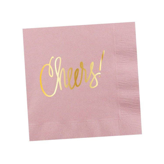 Cheers! | Napkins (18 colors): Light Pink - 25 pk.