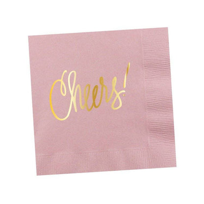 Cheers! | Napkins (18 colors): White- 25 pk.