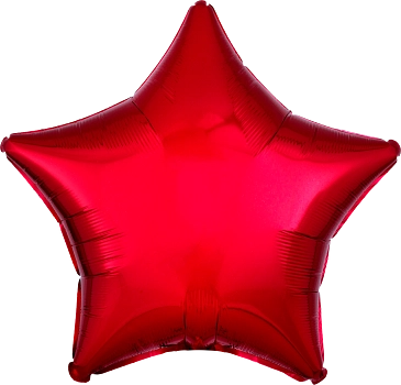 18" anagram red foil star