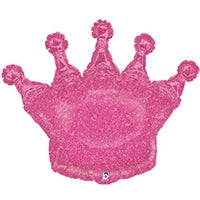 36" Glittering Pink Crown