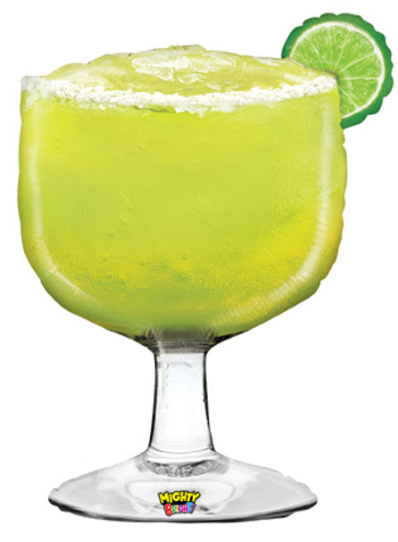 33" Mighty Margarita adult drink foil balloon