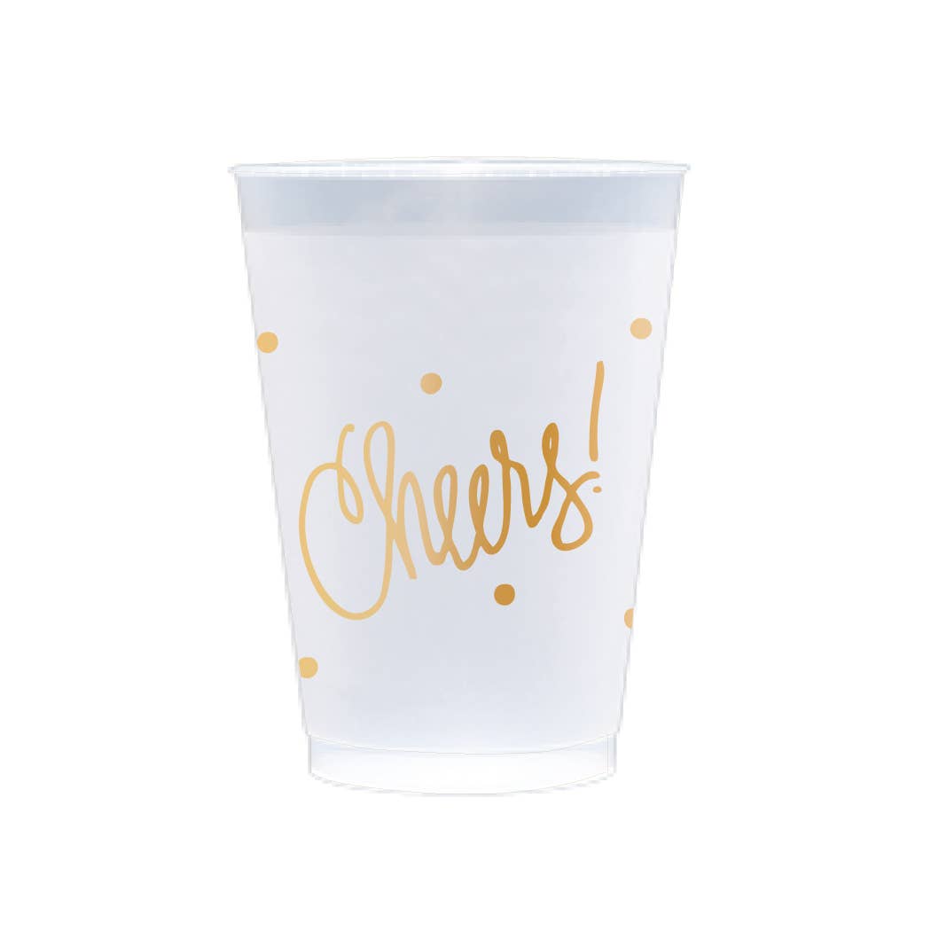 Cheers! | Frosted Cups (3 sizes): 12 Ounce