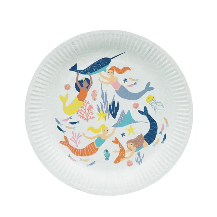 Mermaid plates - 8 Pk.