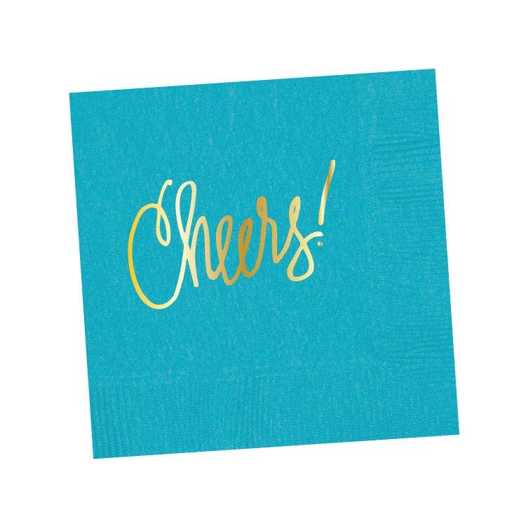 Cheers! | Napkins (18 colors): Black- 25 pk.