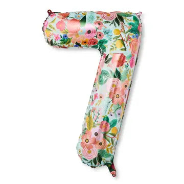 34" Garden floral foil numbers