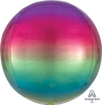 16" Orbz sphere rainbow ombre