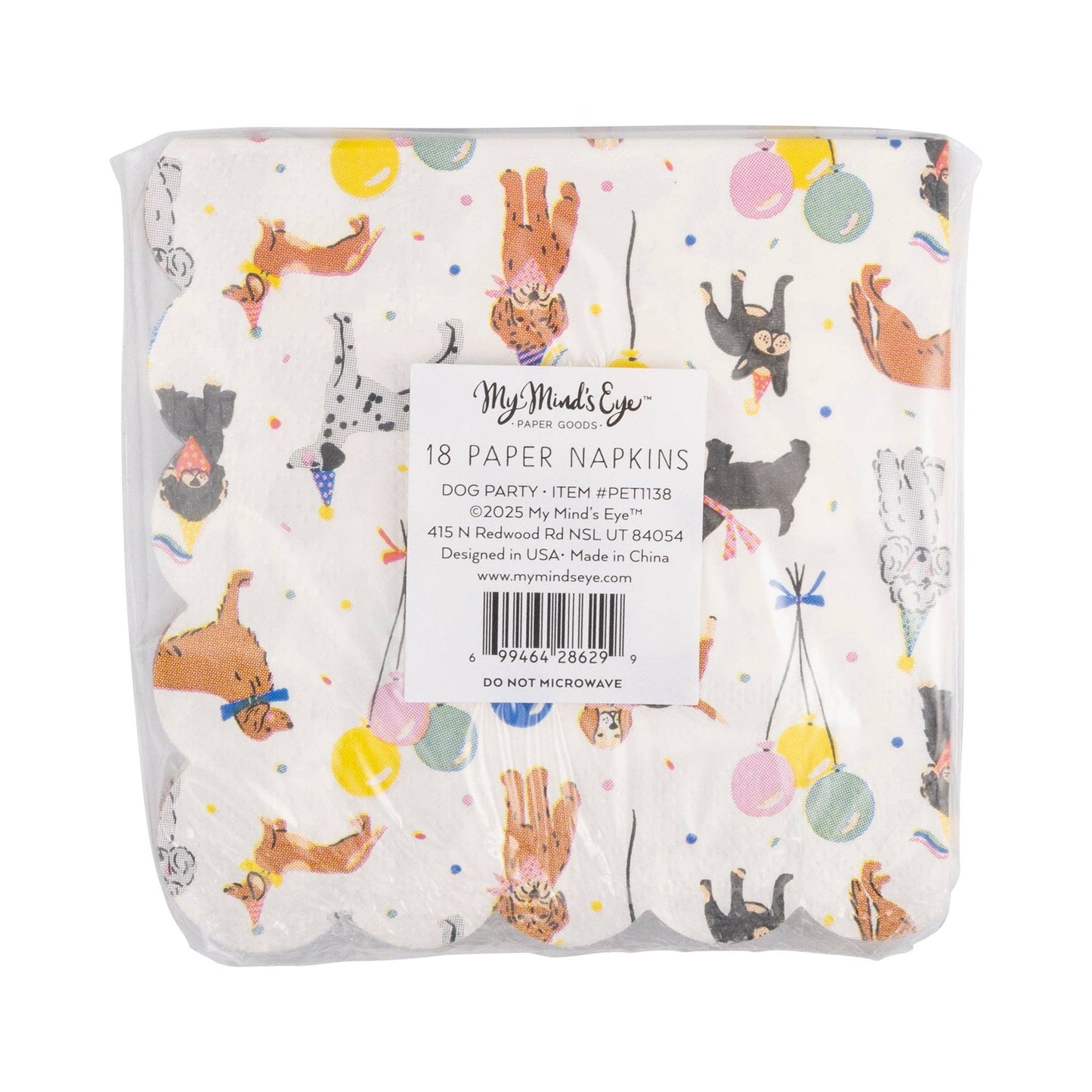 Dog Party Cocktail Napkin - 18 pk