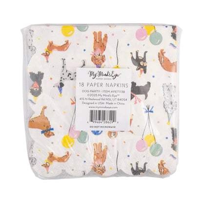 Dog Party Cocktail Napkin - 18 pk