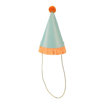 Top Off The Fun Mini Glitter Party Hats Set - 8 pk