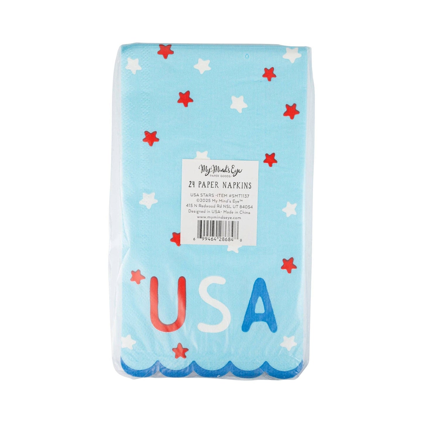 USA Stars Dinner Napkin - 24 pk