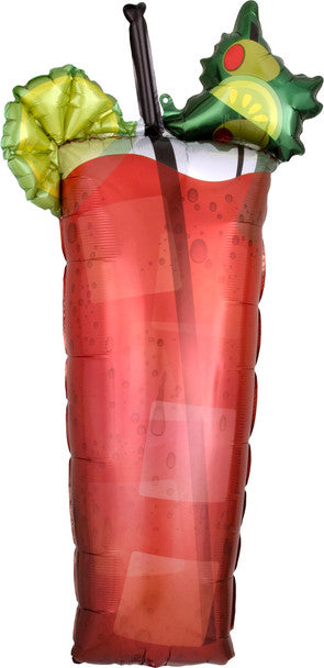 37" Bloody Mary drink adult drink foil balloon