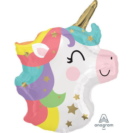 18" Shape baby unicorn foil balloon