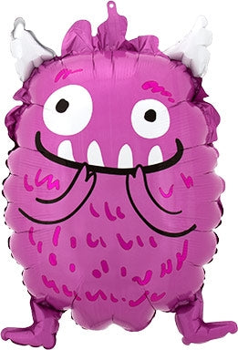 21" Happy little monster foil balloon