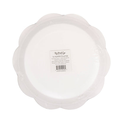 Butterfly Floral Paper Plate - 8 pk