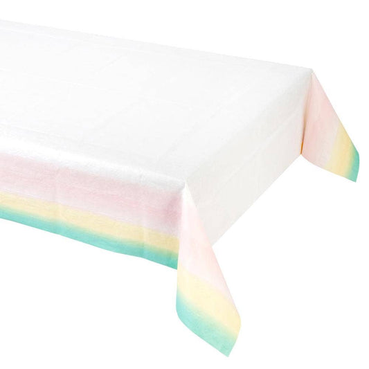 Multicolor Pastel Easter Table Cover