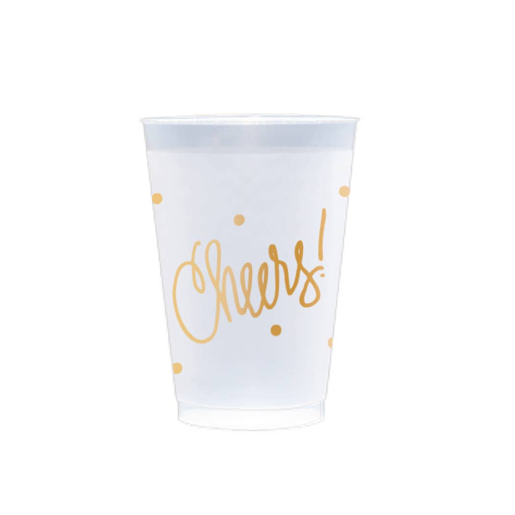 Cheers! | Frosted Cups (3 sizes): 12 Ounce