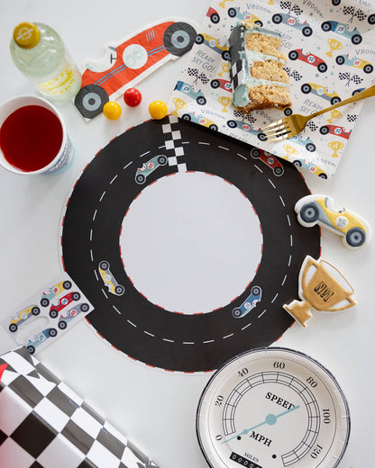 Miles per Hour - Race Track Placemat - 12 pk