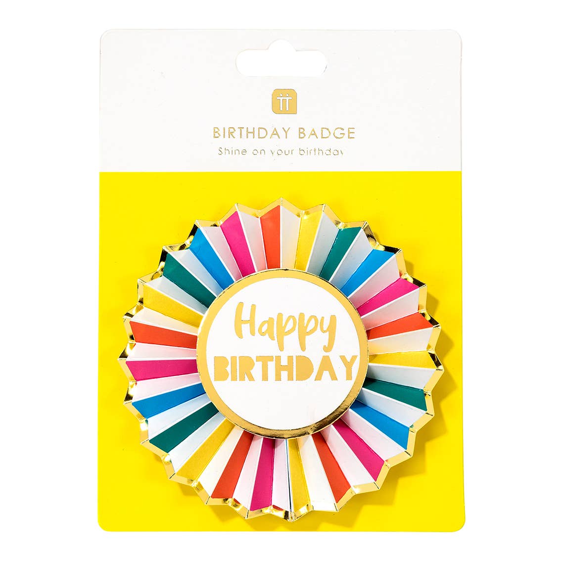 Rainbow Brights Happy Birthday Badge