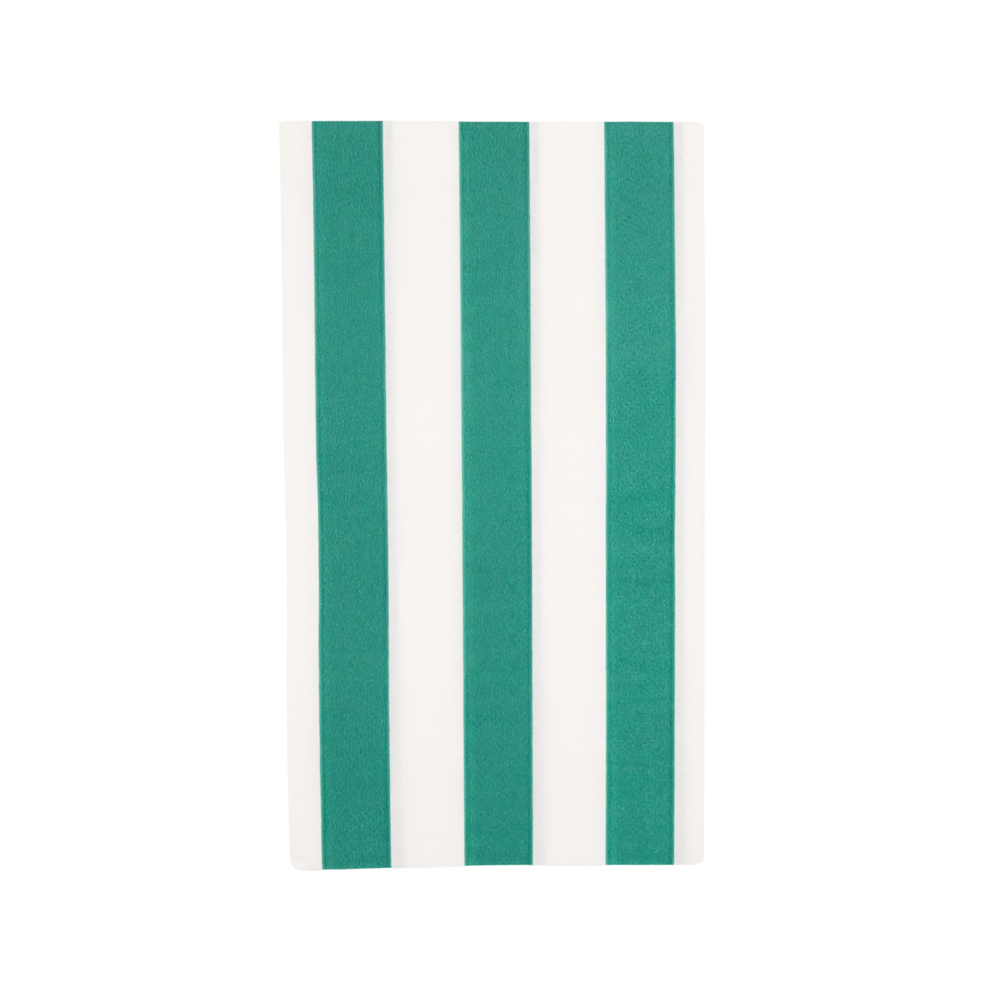 EMERALD GREEN CABANA STRIPE GUEST TOWELS- 20 pk