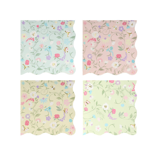 Meri Meri x LadurÃ©e Paris Floral Small Napkins