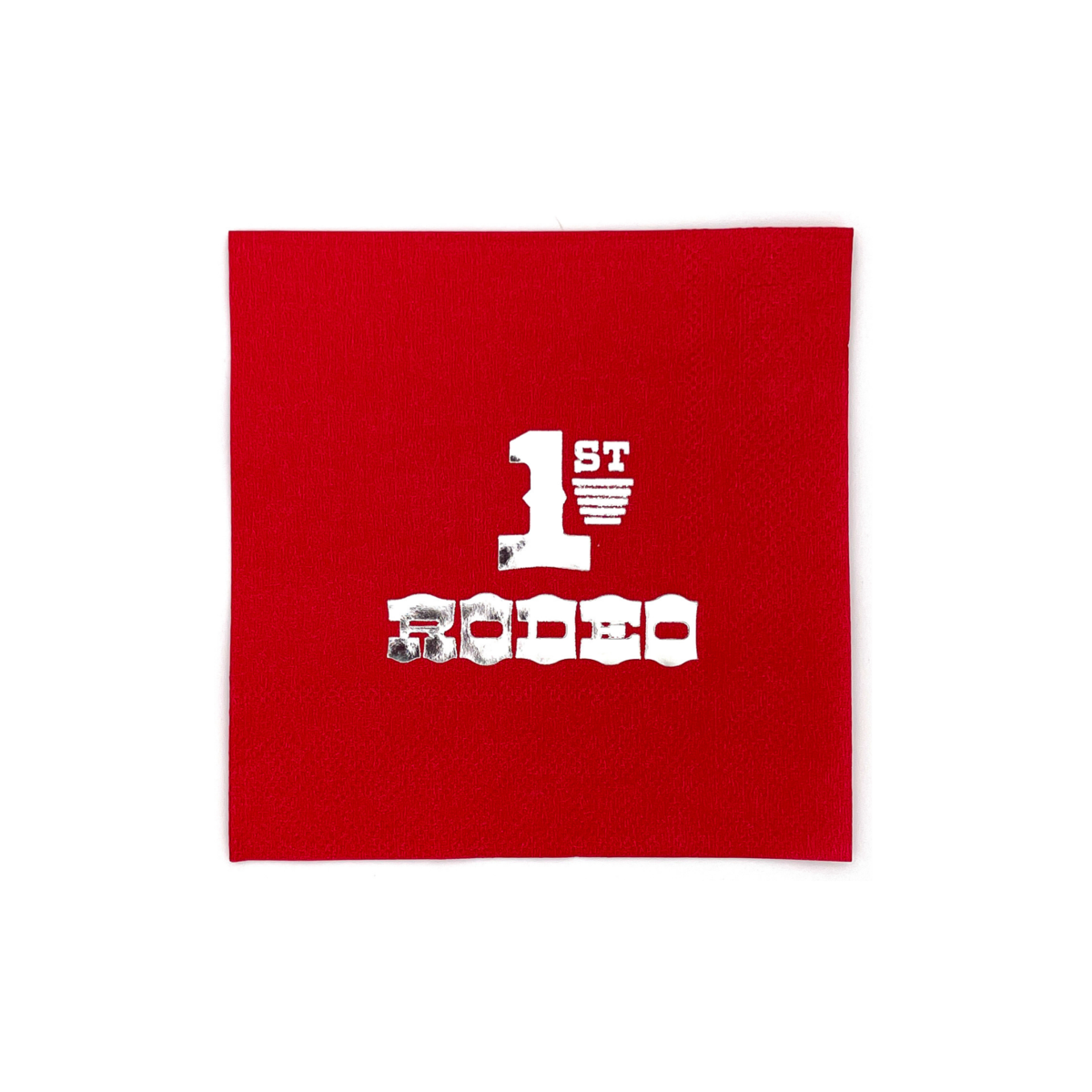 Red 1st Rodeo Cocktail Napkins- 20 pk