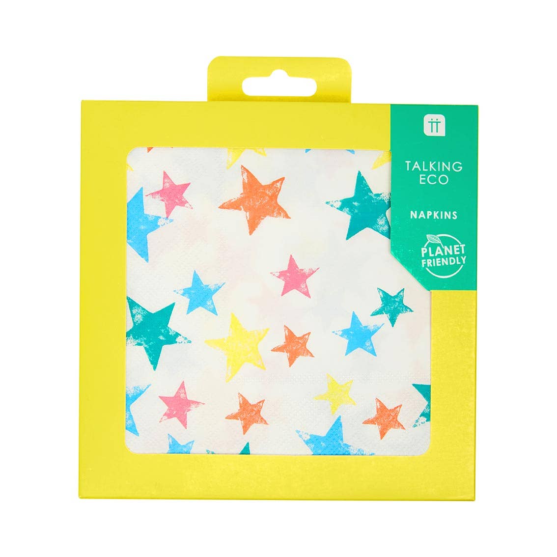 Birthday Rainbow Star Napkin, Eco-Friendly - 20 Pack