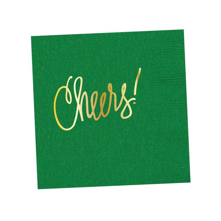 Cheers! | Napkins (18 colors): Black- 25 pk.