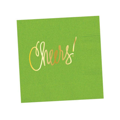 Cheers! | Napkins (18 colors): Black- 25 pk.